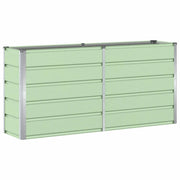 Fioriera | Cassetta per fiori | Vaso Verde 160 x 40 x 75 cm Acciaio