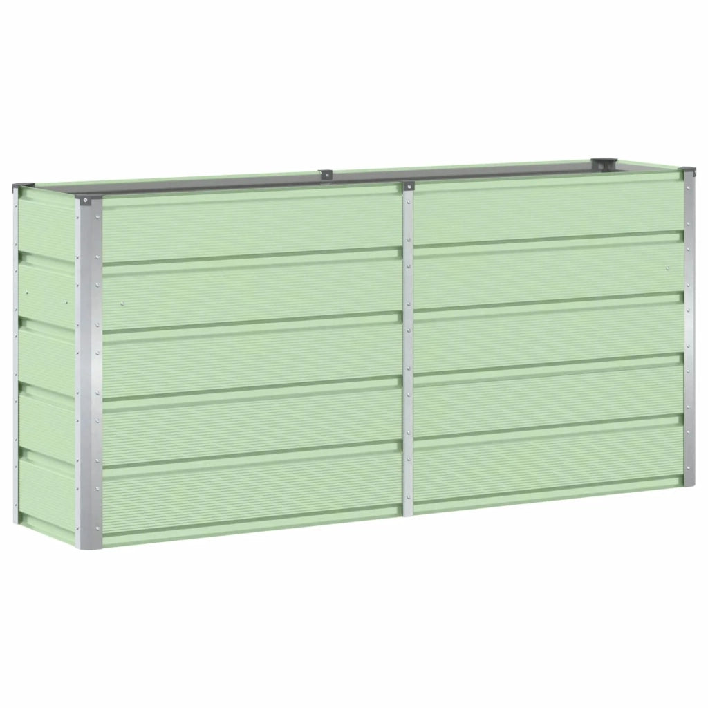 Fioriera | Cassetta per fiori | Vaso Verde 160 x 40 x 75 cm Acciaio