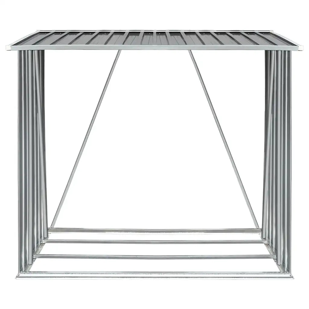 Capannone da Giardino in Acciaio Zincato Grigio 163x83x154 cm 44959
