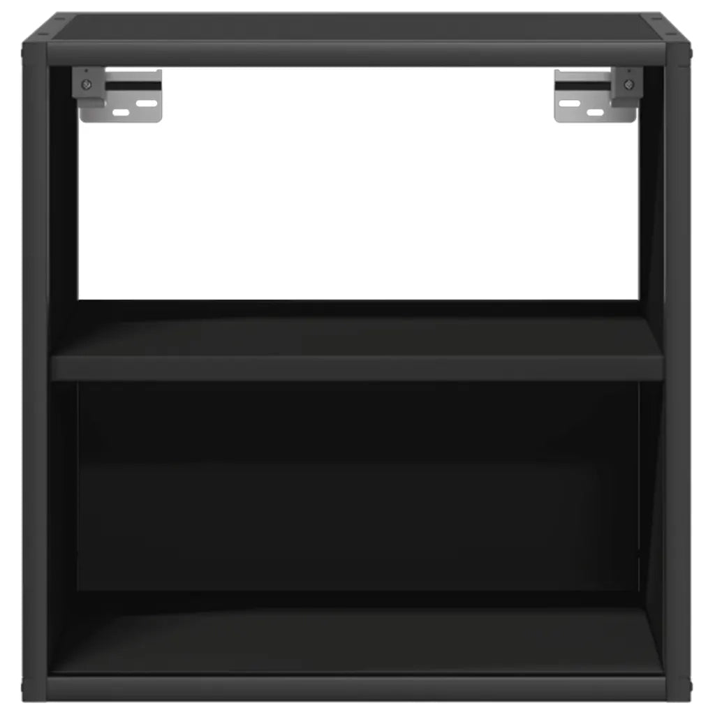 Comodino a Muro Nero 40x31x39,5 cm 848744
