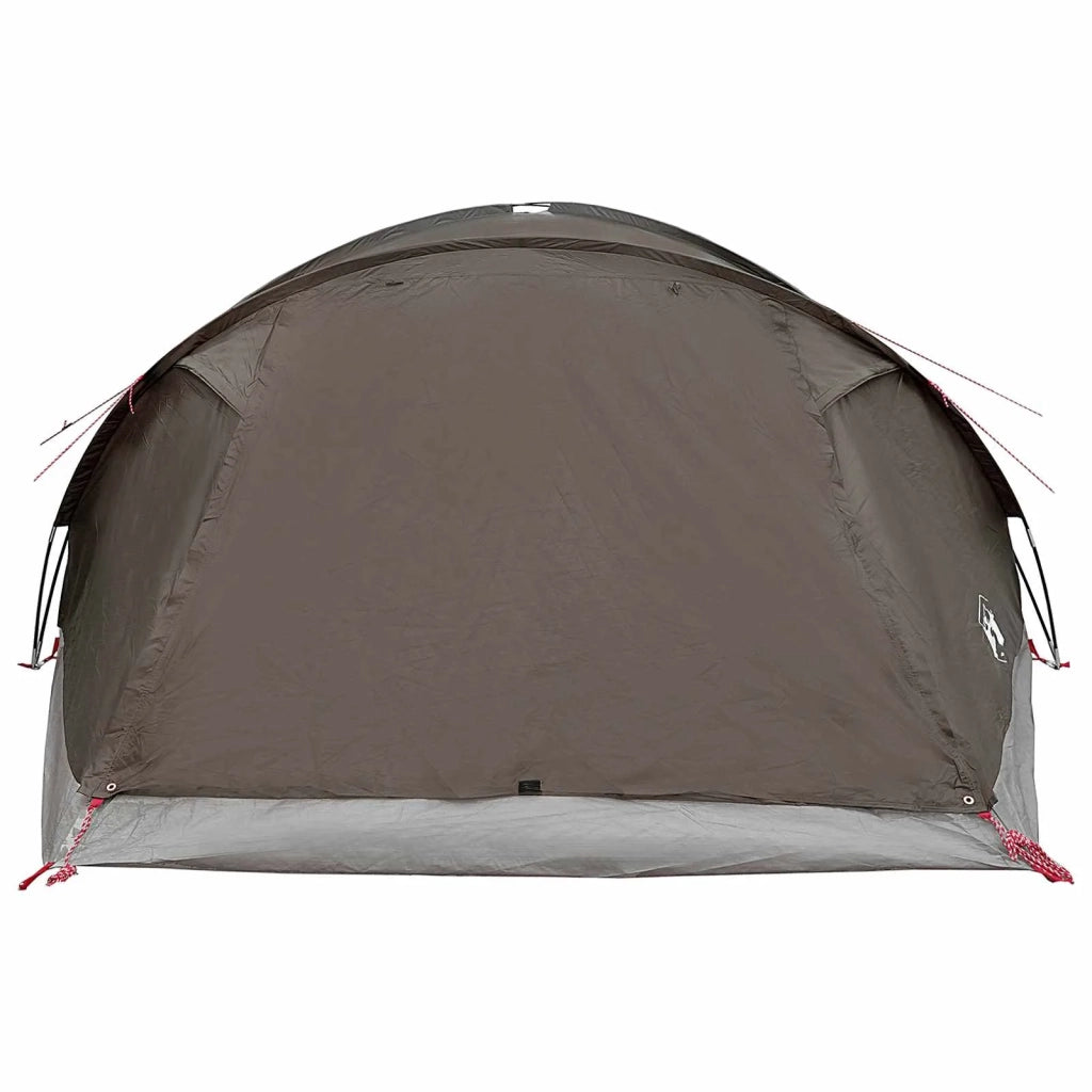 Tenda Capanna Marrone grigio 8 persone Poliestere e Acciaio 42029013