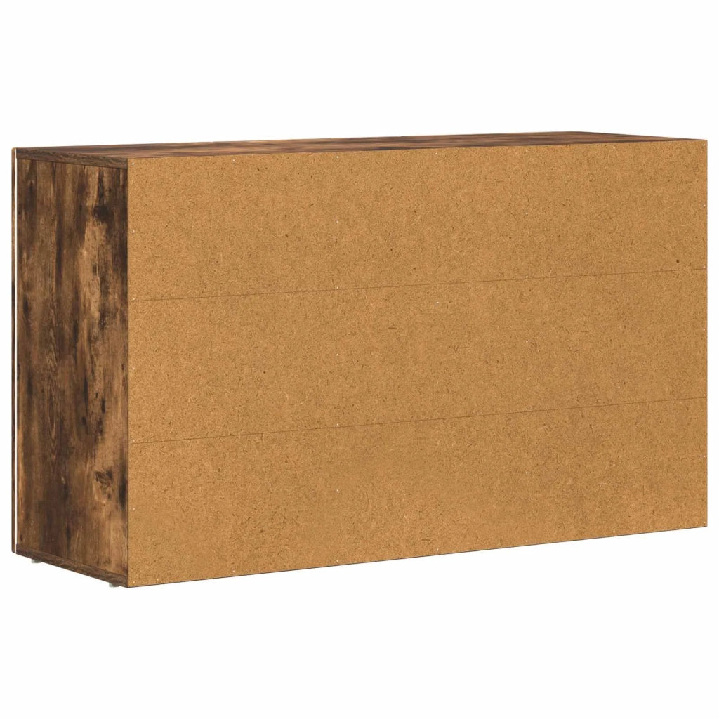Credenza Rovere fumé 100 x 35 x 59 cm Legno multistrato 891349
