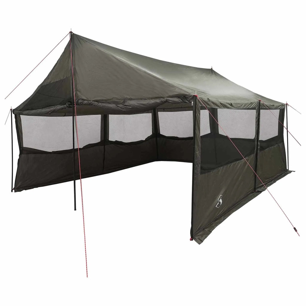 Tenda Familiare con tetto Marrone grigio 450 x 400 x 265 cm 42029014