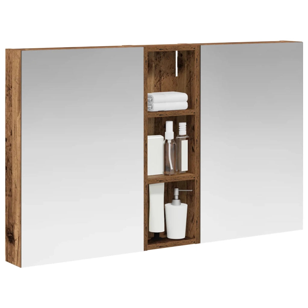 Set di Armadi da Bagno con porta 3 pcs 100 x 10,5 x 60,5 cm 3403702
