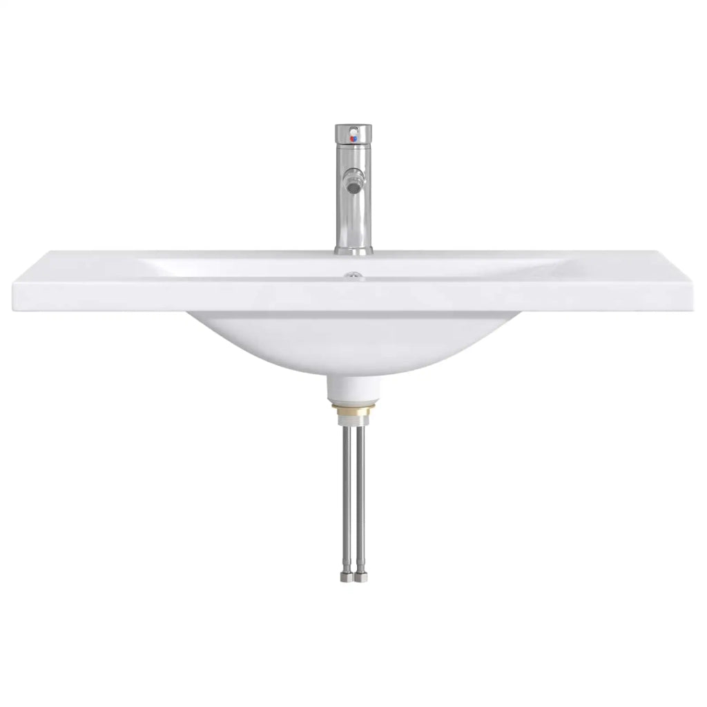 Lavabo da bagno Cromato 81 x 40 x 17,5 cm Metallo CFW7972944