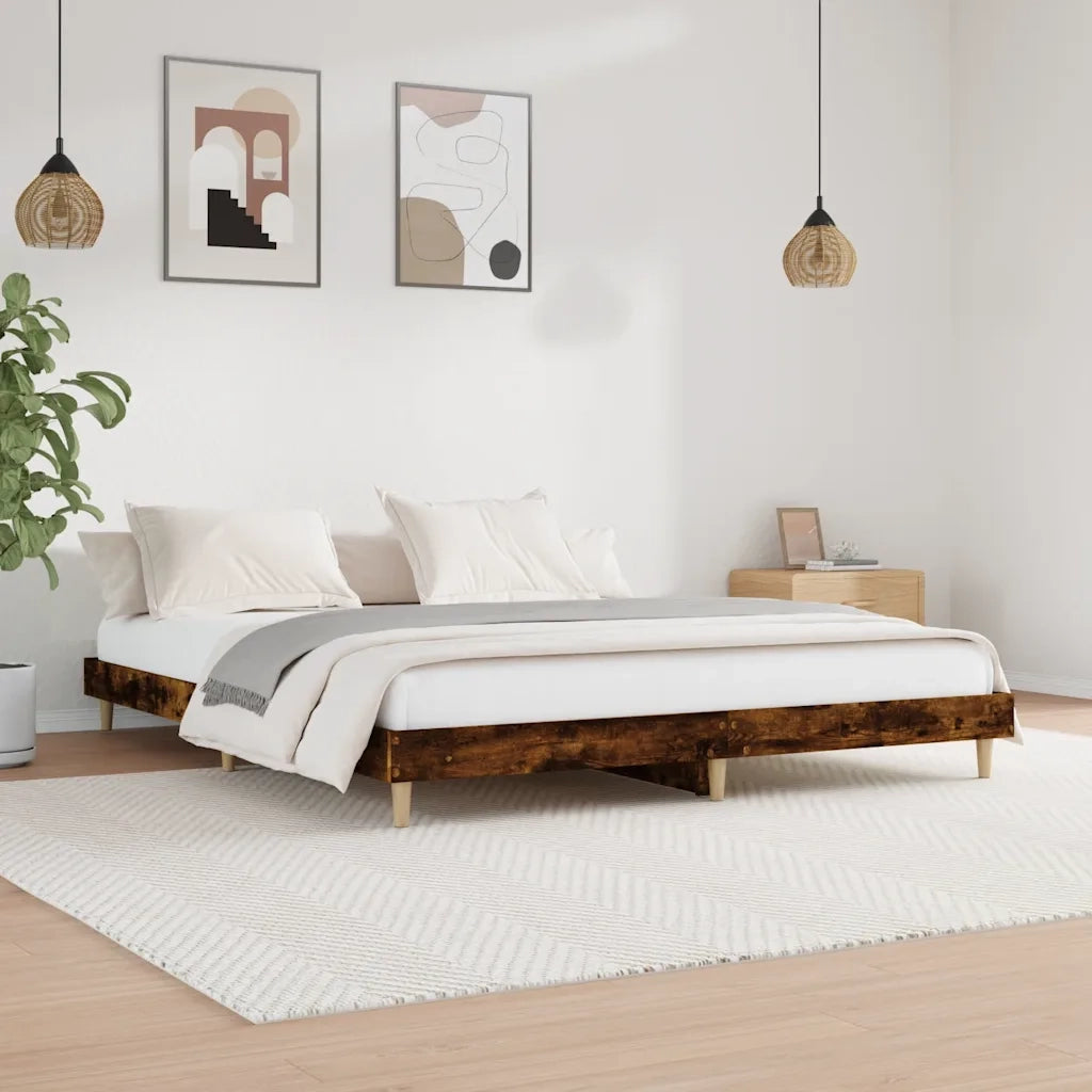 Giroletto senza Materasso Rovere Fumo 120x200 cm in Truciolato 832050