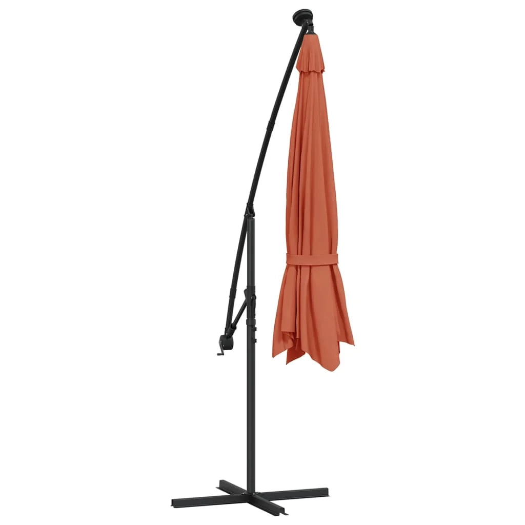 Ombrellone deportato con luci LED terracotta 350 cm 02_0008461