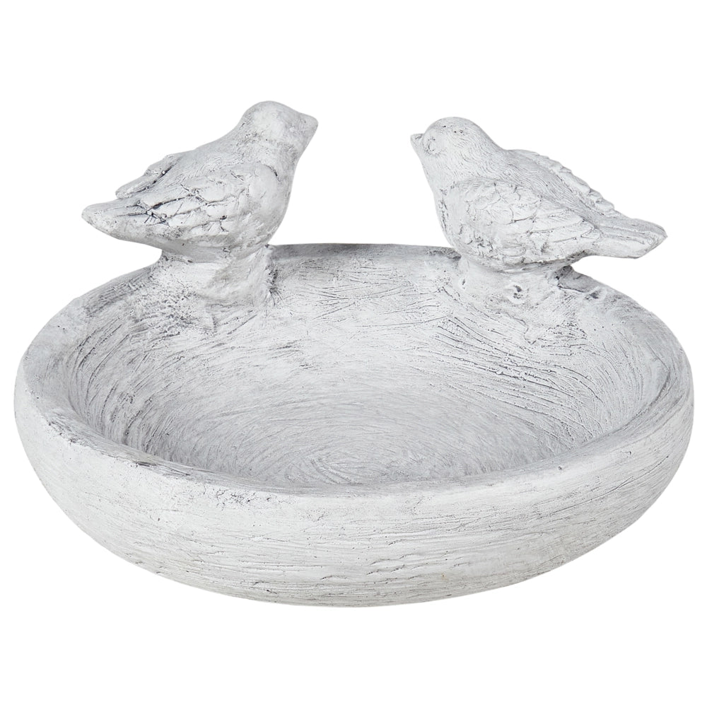 Fontana per uccelli MGO per giardino Accento decorativo all'aperto grigio