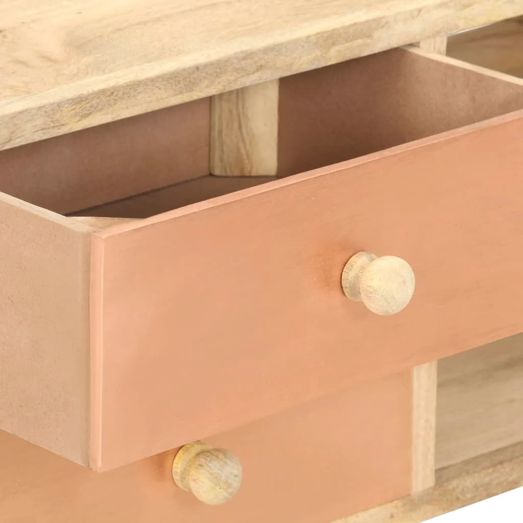 Mobile TV multimediale scaffale TV credenza mobile TV sala da pranzo soggiorno camera da letto 110 x 30 x 45 cm legno massello di mango marrone 02_0025744