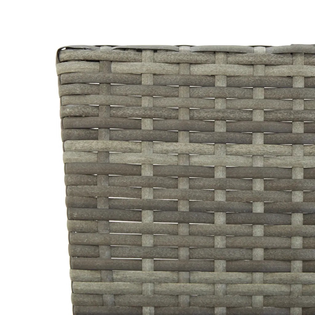Panchina da Giardino con Cuscini 176 cm in Polyrattan Grigio 46232