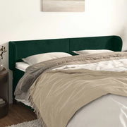 Testiera ad Orecchio Verde Scuro 203x23x78/88 cm in Velluto 3116933
