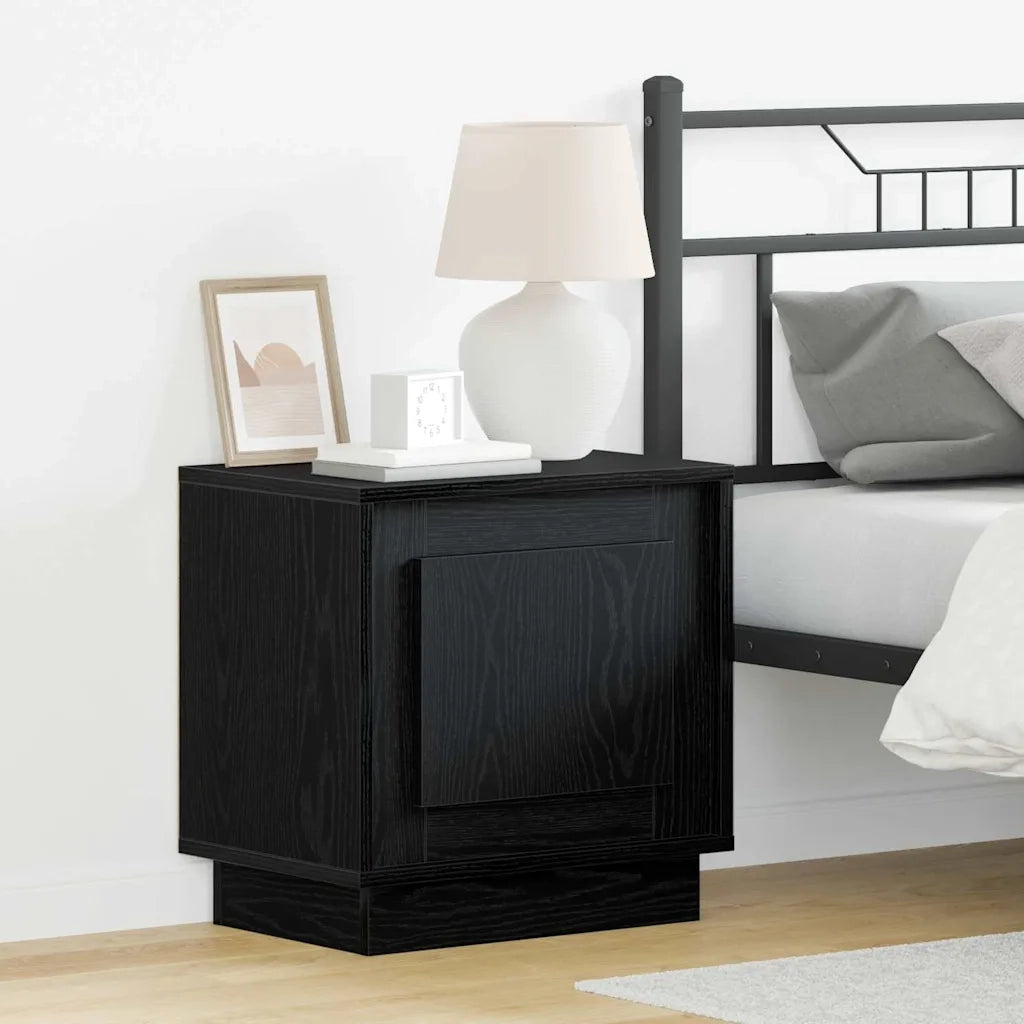 Armadio da Notte 2 pcs Nero 44 x 34,5 x 45 cm Legno multistrato 869565