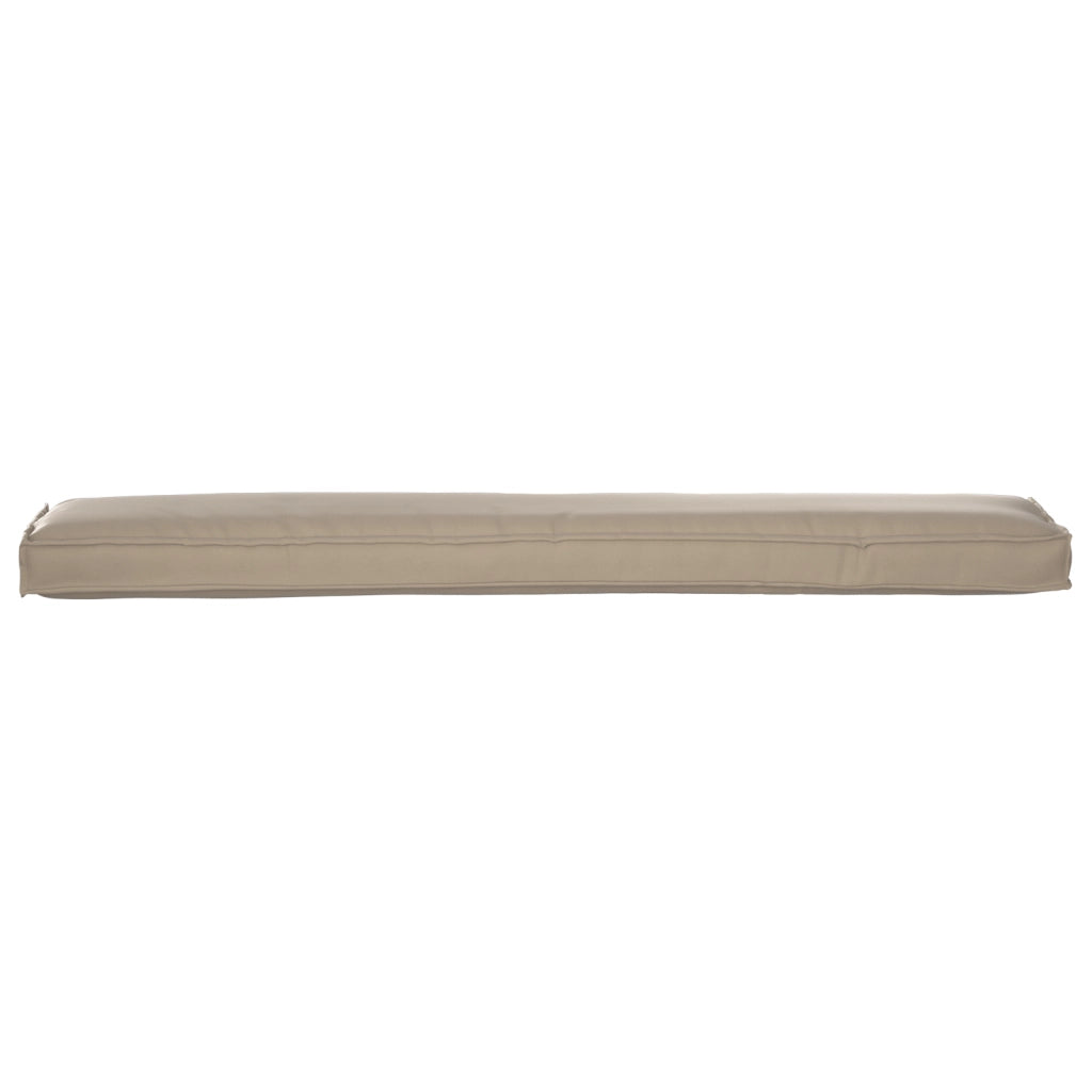 Cuscino per panchina Tortora 200x40x8 cm in tessuto Oxford