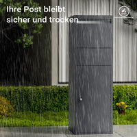 Cassetta postale portapacchi antracite per pacchi medi e piccoli Parcel box