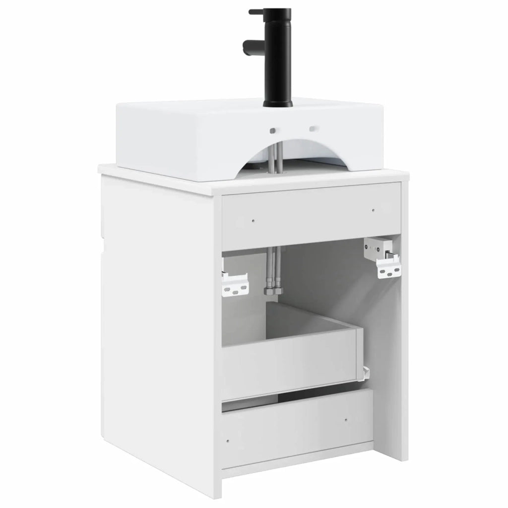 Mobile Lavabo da Parete Bianco 39 x 41 x 62,5 cm 890572