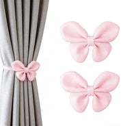 Struttura per tende elegante con design a strisce - Regolabile - Tenda magnetica - Cintura decorativa per tende - Adatta per camera da letto o camera dei bambini - Facile da installare - Decorazione per finestre