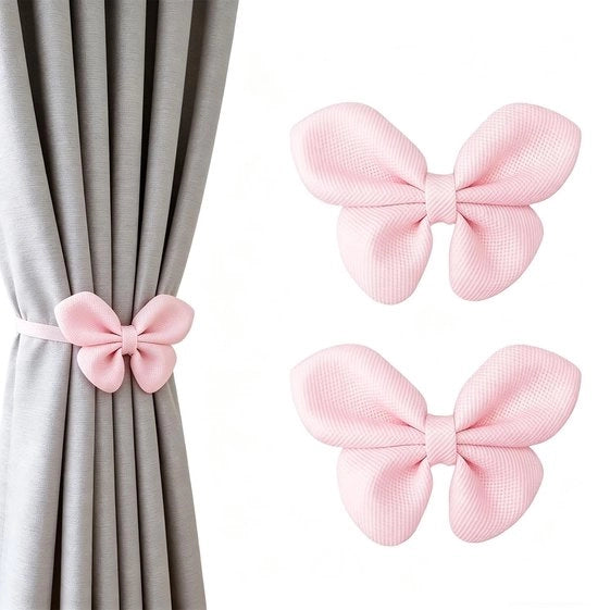 Struttura per tende elegante con design a strisce - Regolabile - Tenda magnetica - Cintura decorativa per tende - Adatta per camera da letto o camera dei bambini - Facile da installare - Decorazione per finestre
