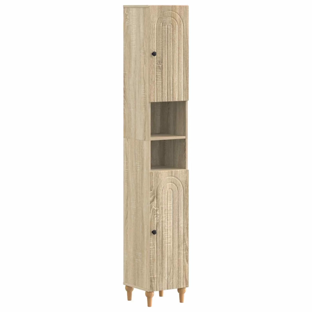 Set di armadietti da bagno in 3 pezzi ALKMAAR Rovere Sonoma 3417425