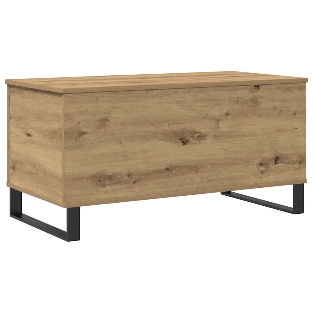 Tavolino Salotto-Tavolino da soggiorno-Tavolo Rovere Artigianale 90x44,5x45 cm in Truciolato