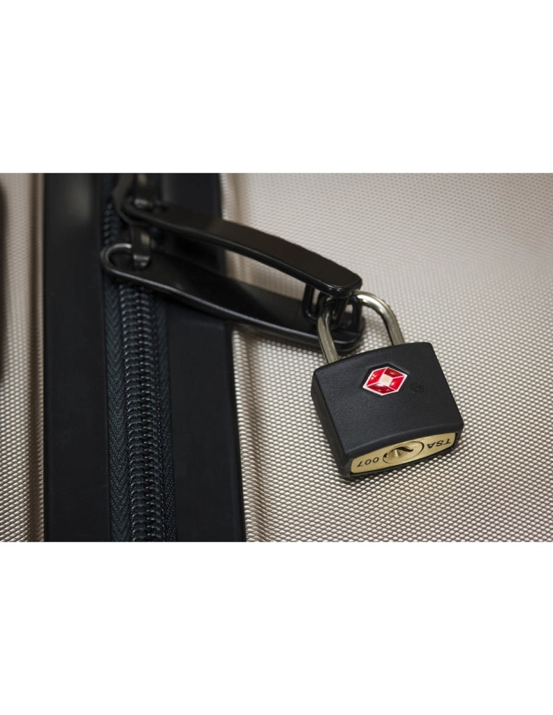 Set di 2 lucchetti TSA 25 mm per bagagli, arco nichelato, 2 chiavi – THIRARD