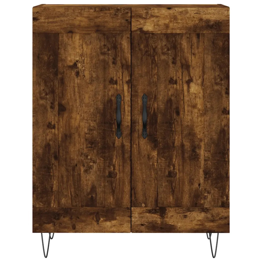 vidaXL Credenza Rovere Fumo  69,5x34x180 cm in Legno Multistrato