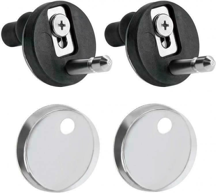 Cerniere copriwater universali 2pz cromate chiusura ammortizzata Art.79573
