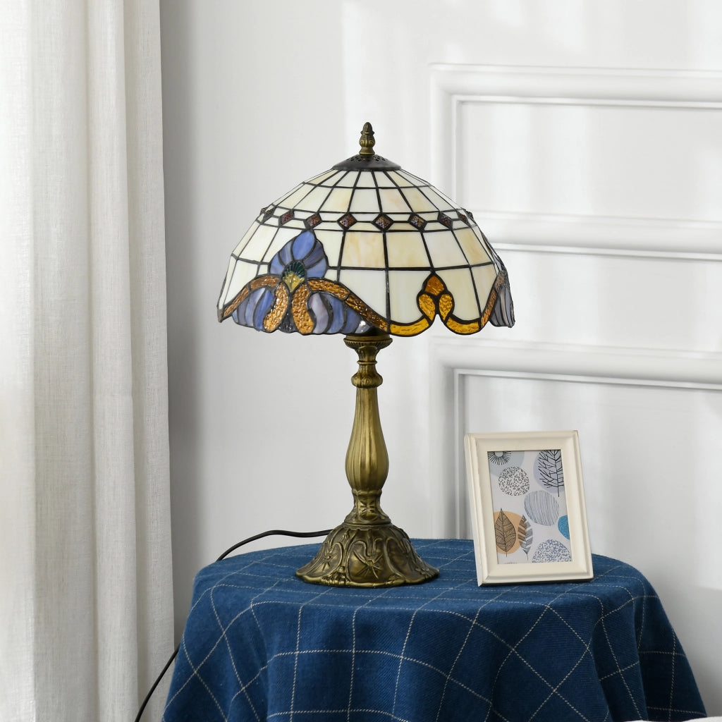 Lampada da Tavolo ¨C zephmum ¨C Vetro Multicolor ?30x48 cm