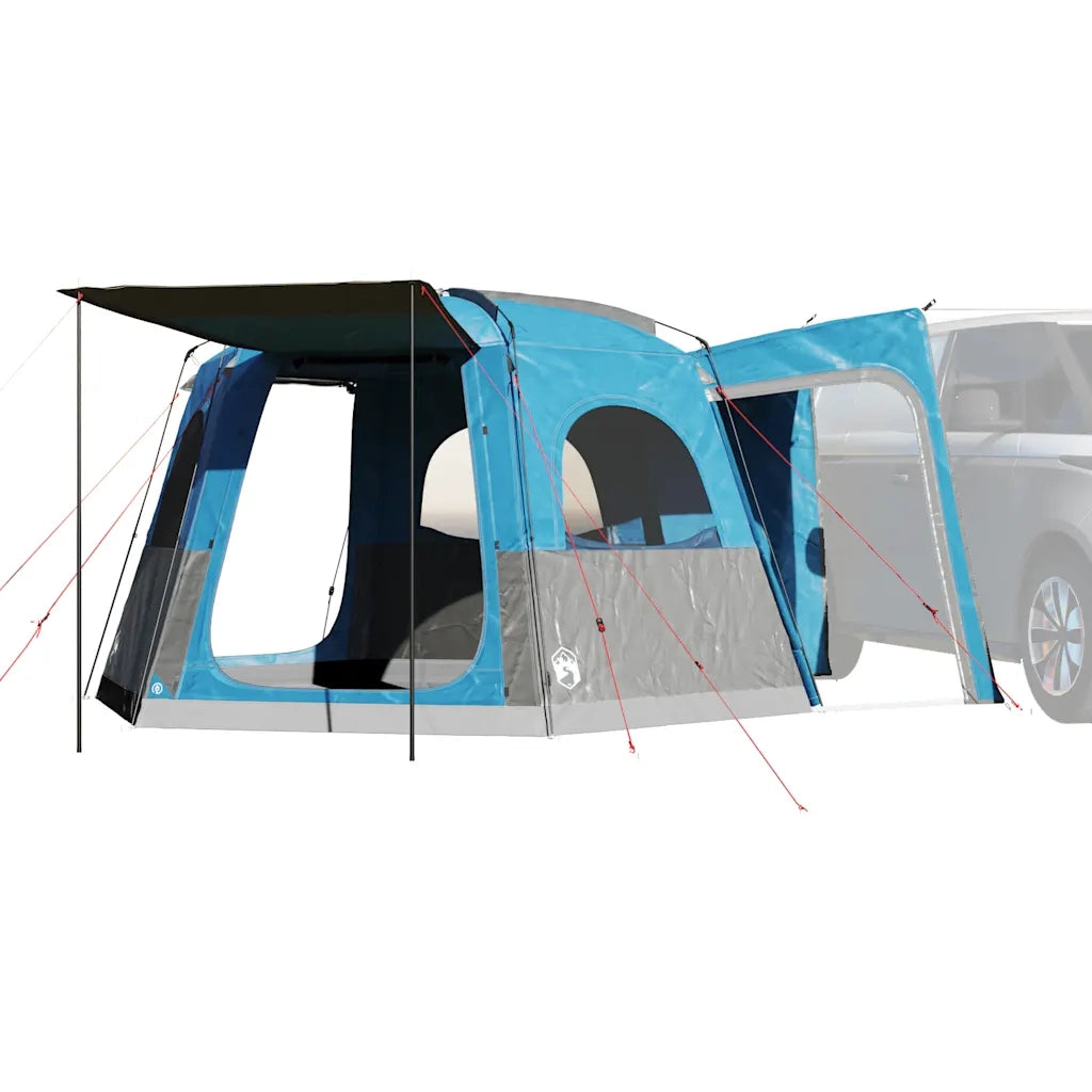 Tenda da Campeggio da Auto per 4 Persone-Tenda per Famiglie Blu Impermeabile 809162