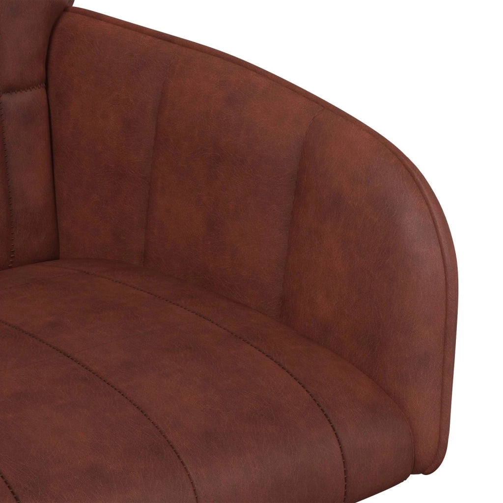 Sedie da pranzo 4 pcs Similpelle Marrone Lucido 3428188