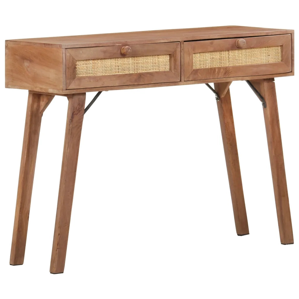 Tavolo Consolle | Tavolo d'Ingresso 100x35x76 cm in Legno Massello di Mango