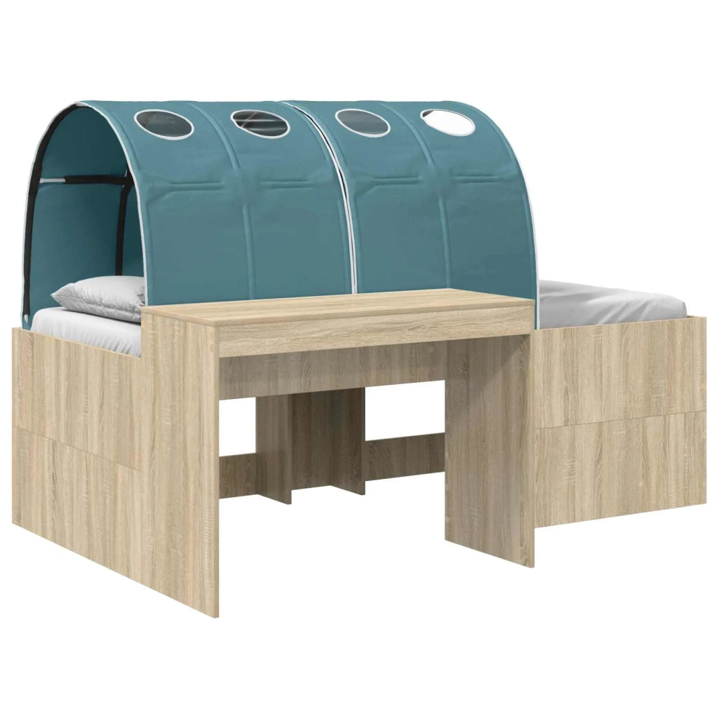 Letto alto per bambini con scrivania 3 pz Legno ingegnerizzato 3423684