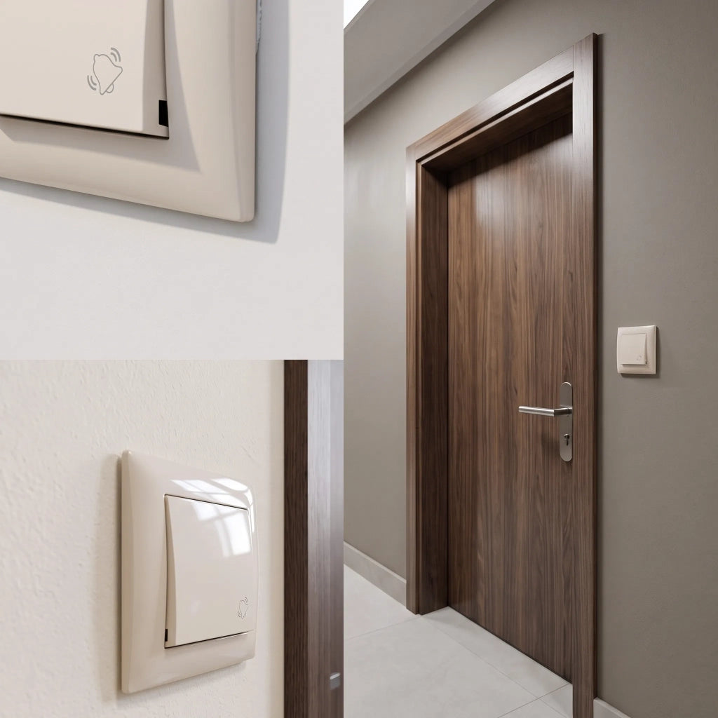 Pulsante Per Campanello Oste Jnh008-w Beige