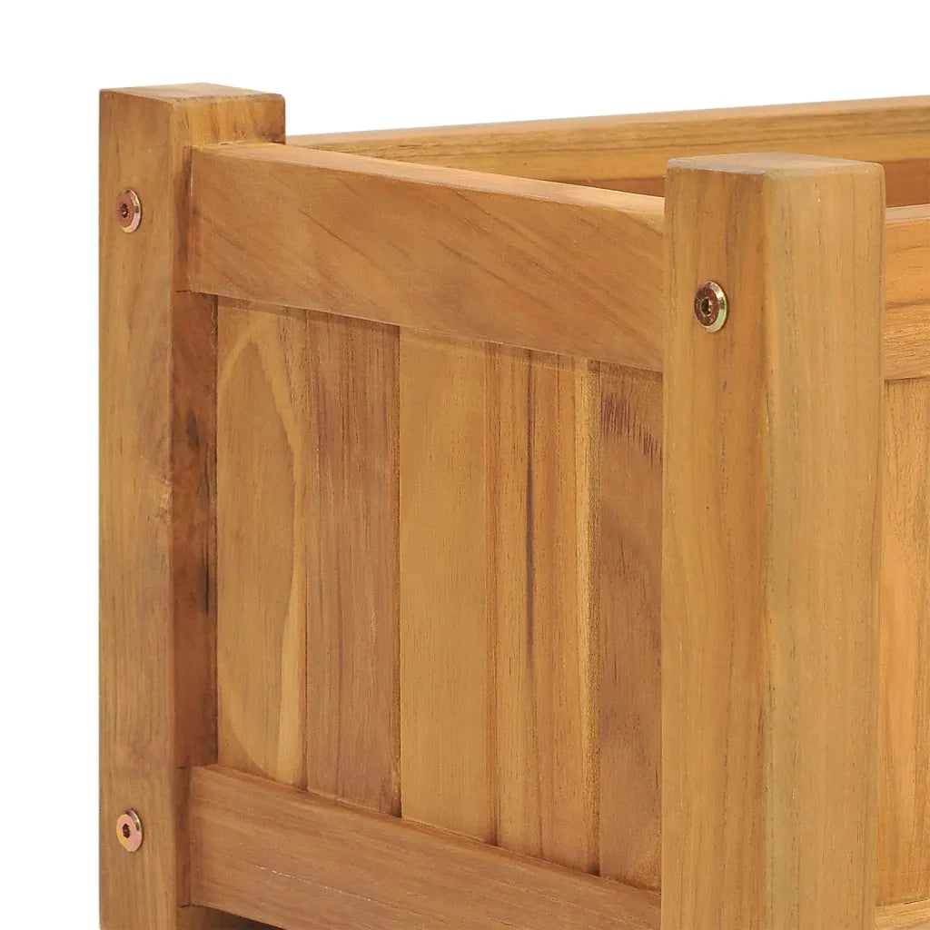 Letto Giardino Rialzato 150x30x25 cm Legno Massello di Teak 362659