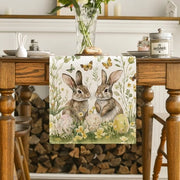 Telaio a forma di coniglio con fiori 40 x 240 cm