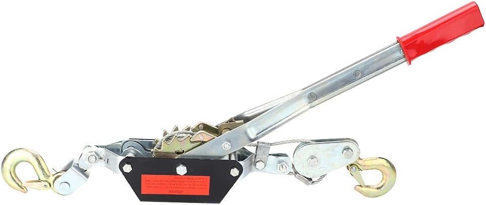 PARANCO VERRICELLO ARGANO MANUALE GANCIO TRAINO 2T 2000KG FUNE CAVO ACCIAIO