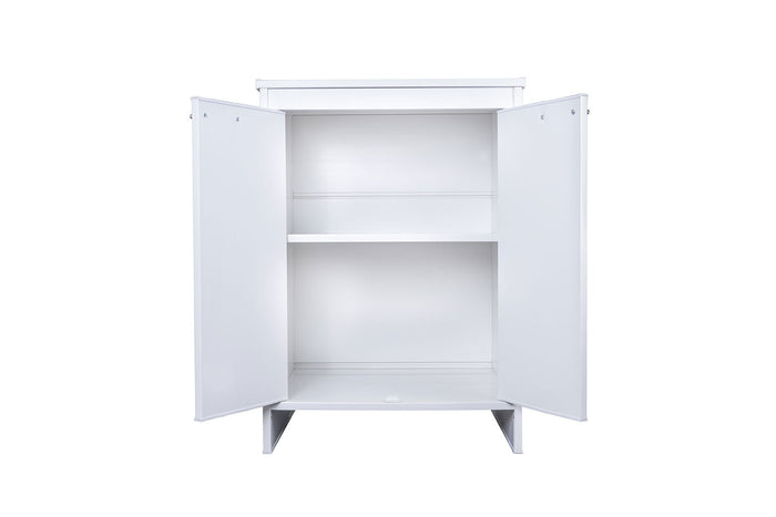 Mobile Lavanderia da Esterno 60x49x84 cm in PVC Bianco