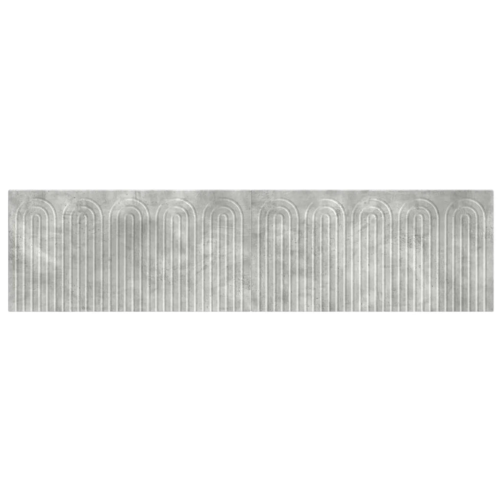 Testiera da Muro ALKMAAR Grigio Cemento Legno ingegnerizzato 896268