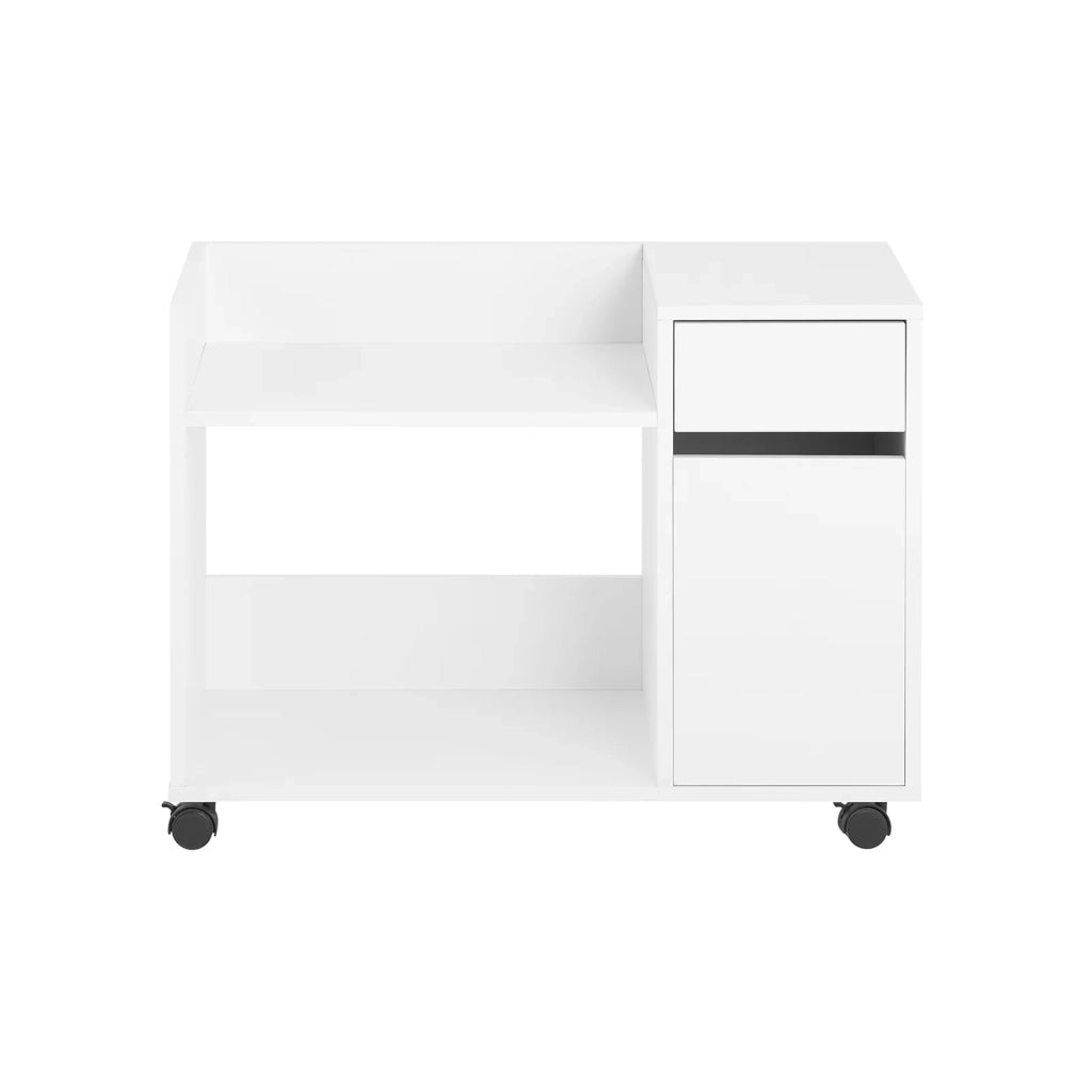 Carrello da ufficio Armadi archivio traslabili Supporto per Stampante 70x40x54 cm ASK02-W