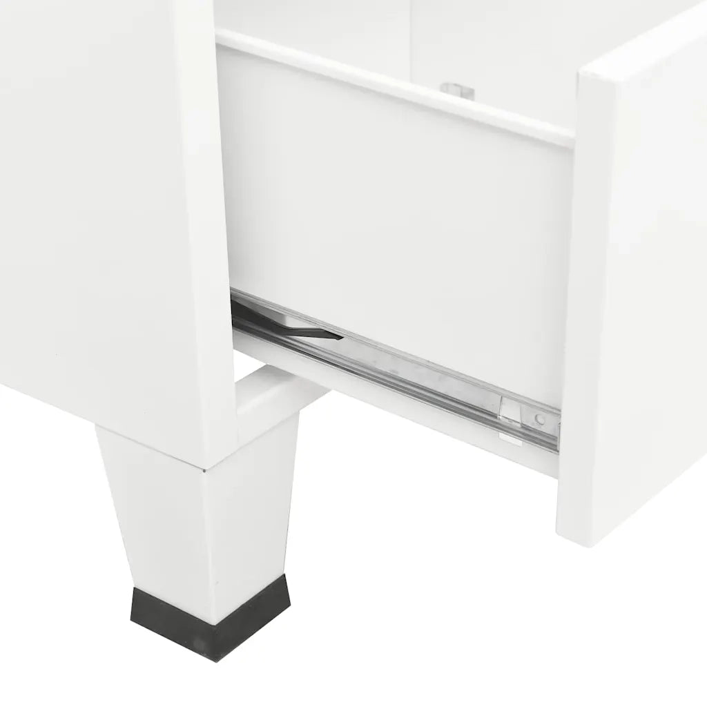 Armadio Industriale Bianco 67x35x107 cm in Acciaio CFW3116011