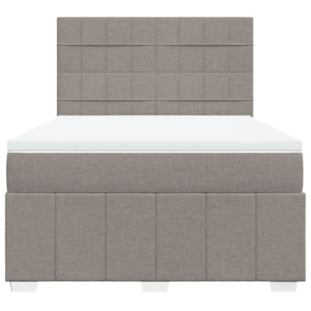 Giroletto a Molle con Materasso Tortora 160x200 cm in Tessuto 3291723
