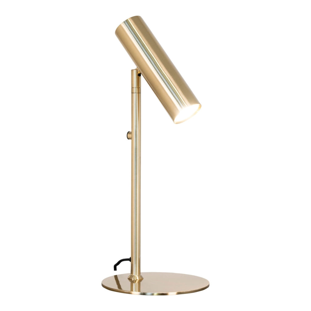Lampada da tavolo Paris in acciaio ottone orientabile