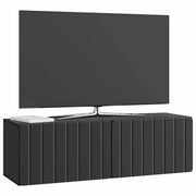 Mobile TV da Muro Montaggio a Parete | Armadietto TV | Mobile Porta TV Nero 98 x 31 x 30 cm