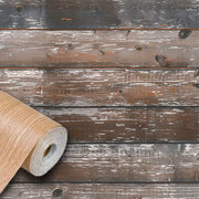 Rotolo 45cm x 15mt di pellicola adesiva effetto Legno rustico 3d HD per mura e mobili