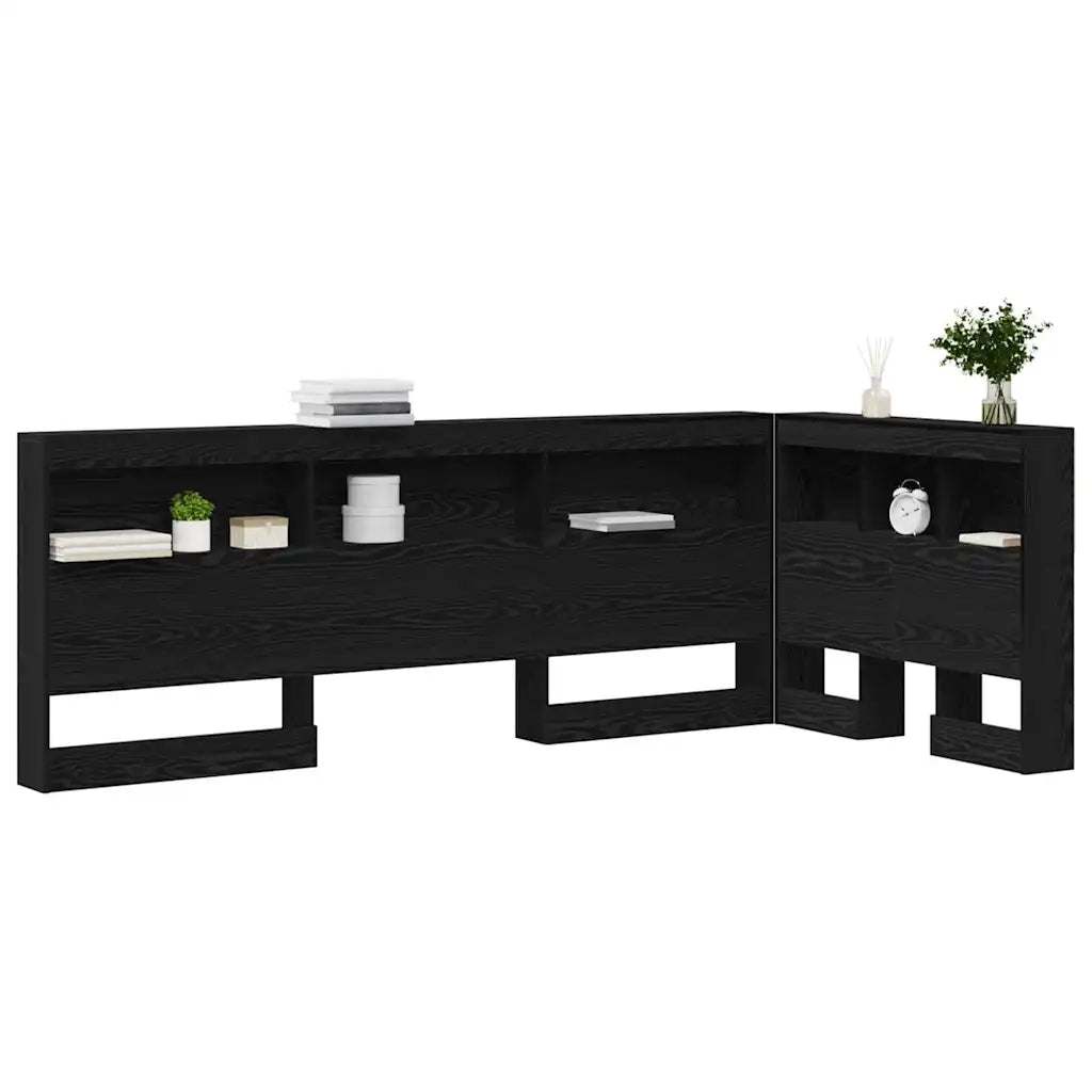 Testata contenitore Rovere Nero 100 cm Legno multistrato 3335462