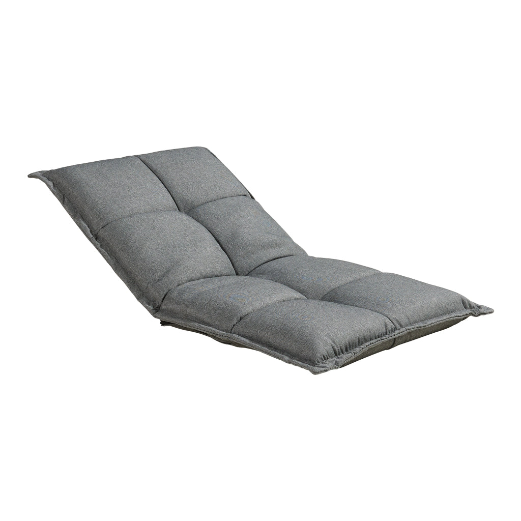 Set di 2 Sedie da Pavimento Deinze con Schienale Regolabile - Grigio Scuro [en.casa]