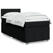Giroletto a Molle con Materasso Nero 100x200 cm in Tessuto 3286974