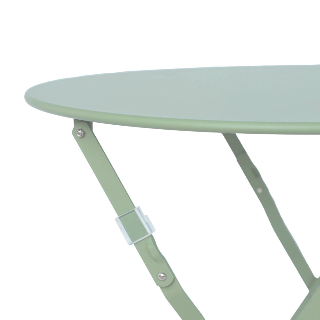 Tavolo da giardino bistrot pieghevole in acciaio, 2 posti, ø60cm,