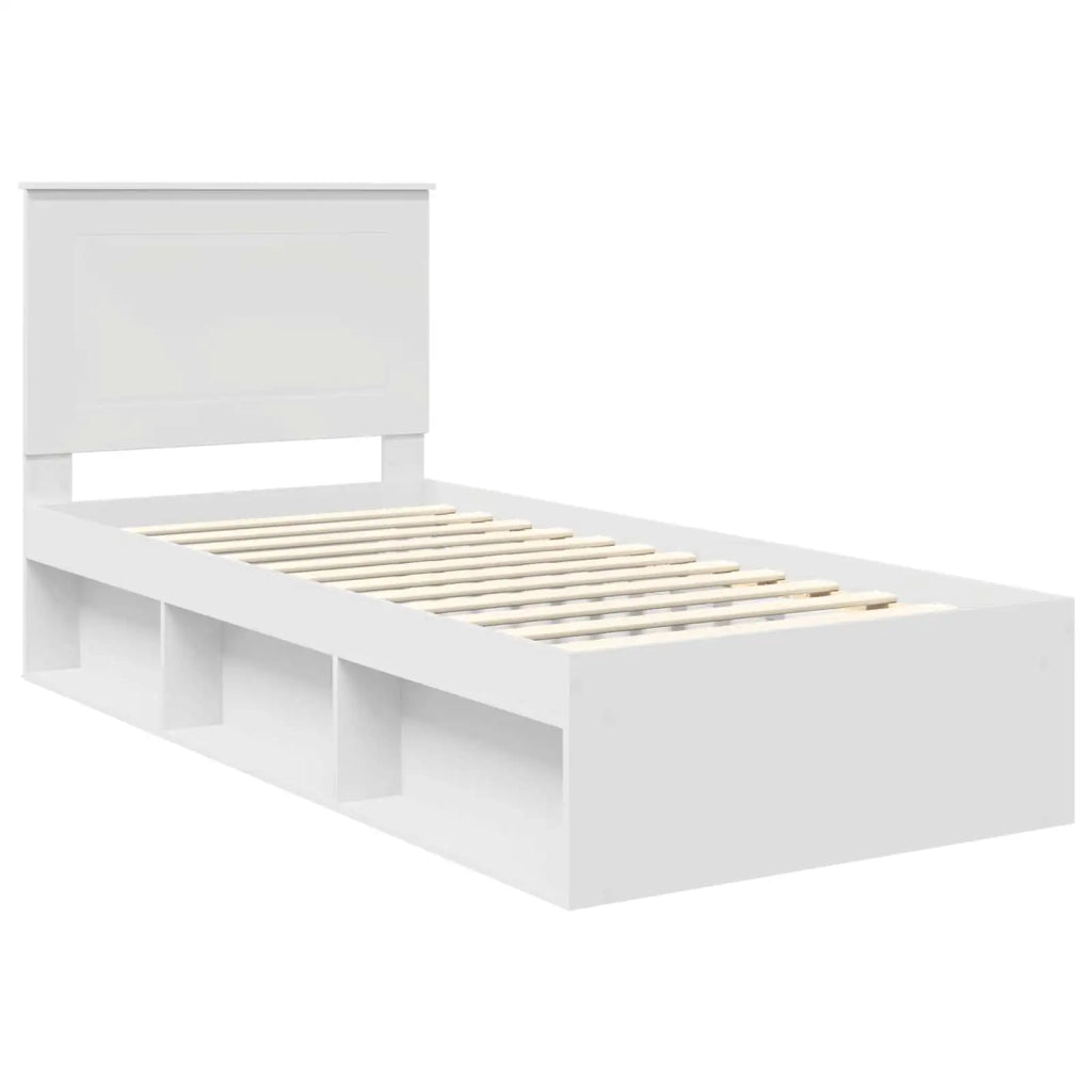Struttura del letto Bianco 90 x 200 cm Pino massello