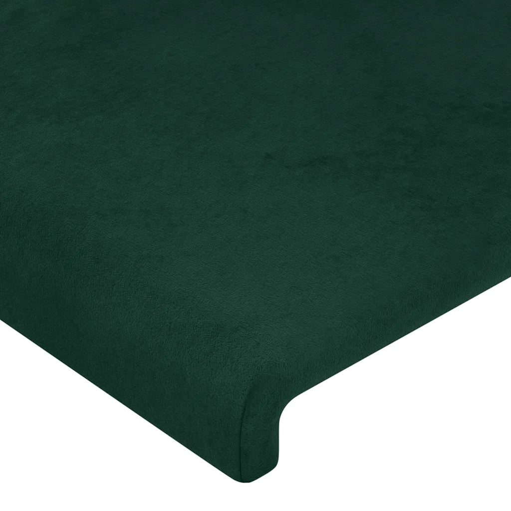 Giroletto senza Materasso Verde Scuro 90x190 cm in Velluto 3125608