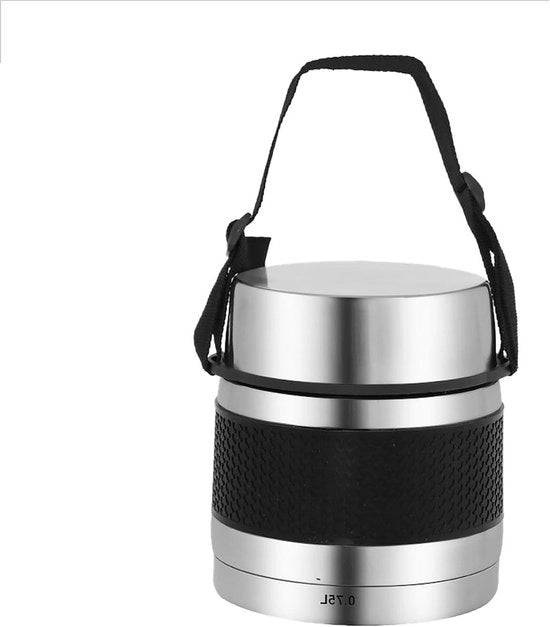 Contenitore termico per cibo isolato in acciaio inossidabile con funzione caldo-freddo, capacità 750 ml